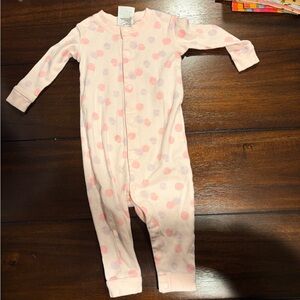 Uniqlo Pink and White Kids Footie